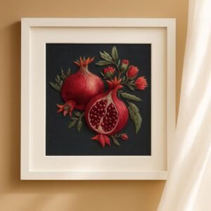Satin Stitch Pomegranate Embroidery Kit