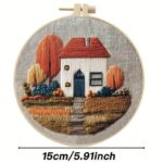 Autumn Cottage Embroidery Kit