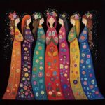 Sisters in Bloom Cross Stitch Kit