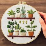 Green Plants Embroidery Kit