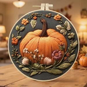Fall Pumpkin Embroidery Kit