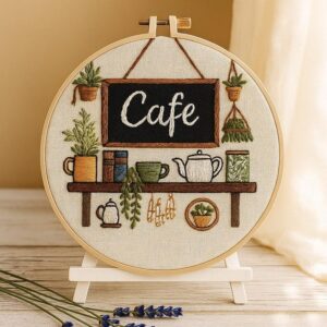 Cozy Café Embroidery Kit