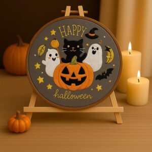 Halloween Embroidery Kit for Beginners