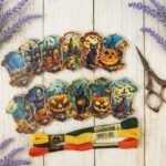 Halloween Wooden Thread Bobbins