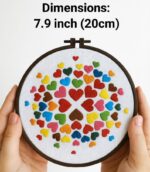 Colorful Heart Embroidery Kit