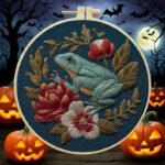 Frog & Flower Embroidery Kit