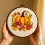 Autumn Pumpkin Embroidery Kit