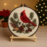 Cardinal Bird DIY Embroidery Kit
