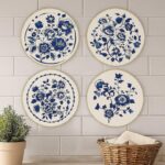 Blue Floral Embroidery Kit