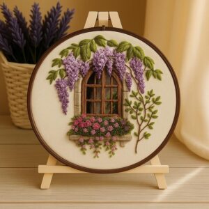 Wisteria Blossom Satin Stitch Kit