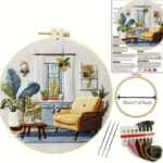 Cozy Living Room Embroidery Starter Kit