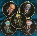 Rainbow Jellyfish Embroidery Kit