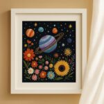 Flower Solar System Embroidery Kit