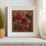 Peonies & Birds Cross Stitch Kit