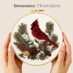 Cardinal Bird DIY Embroidery Kit