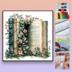 Flower Book Cross Stitch Kit
