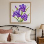 Iris Flower Cross Stitch Kit