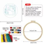 Bookshelf & Black Cat Embroidery Kit