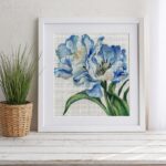 Blue Tulips Cross Stitch Kit