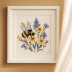 Bee & Wildflowers Embroidery Kit for Beginners