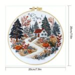 Cottage Landscape Embroidery Kit