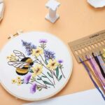 Bee & Wildflowers Embroidery Kit for Beginners