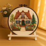 Cozy Cottage Floral Embroidery Kit