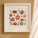 Cute Desserts Embroidery Kit for Beginners