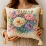 Floral Pillow Embroidery Kit