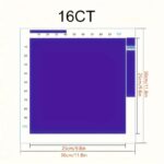 Blue Floral Pumpkin Cross Stitch Kit