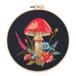 Mushroom & Flower Embroidery Kit
