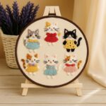 Cute Cats Embroidery Kit for Beginners