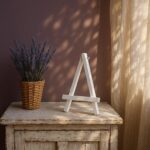 White Wooden Embroidery Display Easel
