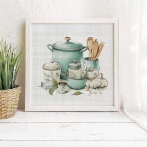 Vintage Kitchen Cross Stitch Kit