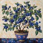 Blueberry Bush Cross Stitch Kit