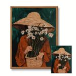 Girl with Daisies Cross Stitch Kit