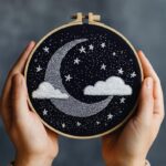 Moon and Stars Embroidery Kit