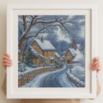 Winter Village Cross Stitch Kit