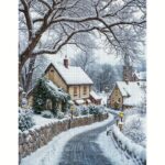 Winter Village Cross Stitch Kit