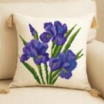 Iris Flower Cross Stitch Kit