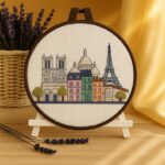 Paris Cityscape Hand Embroidery Kit