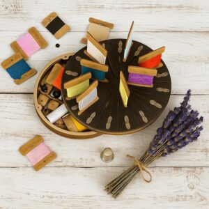 Elegant Wooden Floss Storage Box