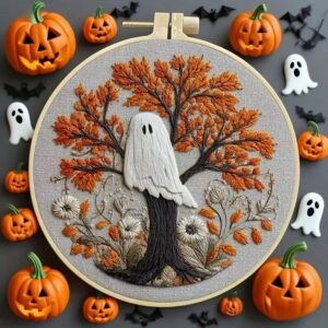 Halloween Ghost Embroidery Kit