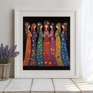 Sisters in Bloom Cross Stitch Kit