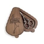 Wooden Scissor Case with Magnetic Closure