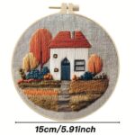 Autumn House Embroidery Kit