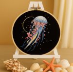 Floral Jellyfish Embroidery Kit