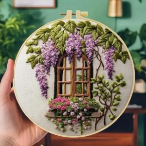 Wisteria Blossom Satin Stitch Kit