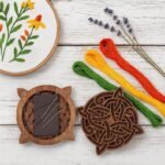 Celtic Wooden Magnetic Needle Case