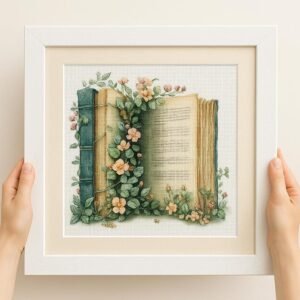 Flower Book Cross Stitch Kit